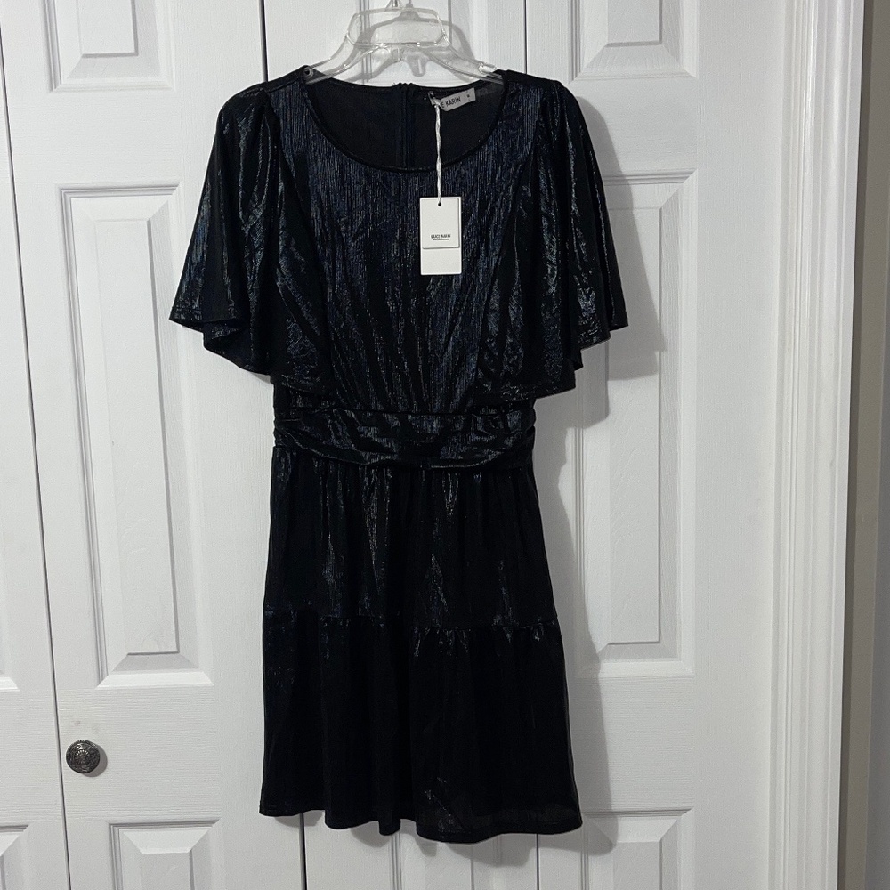 NWT Grace Karin Metallic Evening Party Dress